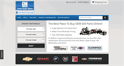 Desktop Screenshot of gmpartsonline.net